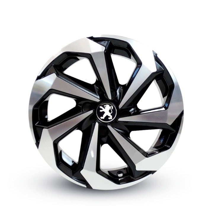 Jogo Kit 4 Calotas Esportiva Aro 13/14/15 Peugeot 206 207 208 306 307 Passion