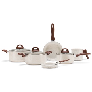 Jogo De Panelas Ceramic Life Brinox Smart Plus 6 Peças Vanilla