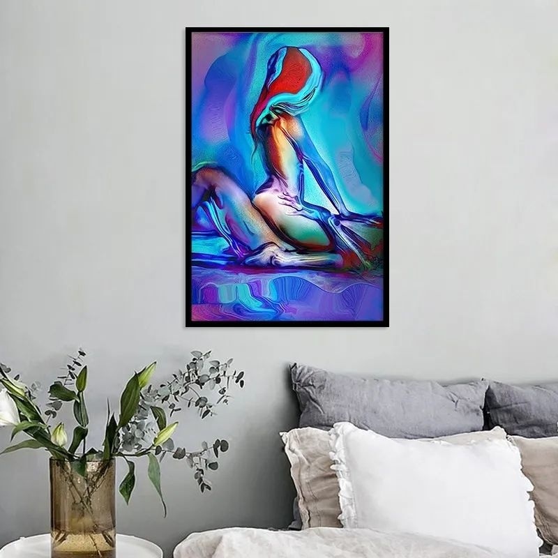 quadro gigante romântico sexy , sexual, homem e mulher 90x70 centímetros