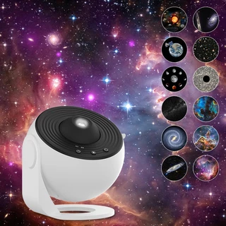 Projetor Galáxia Luz Nocturna Céu Estrelado 360 ° Lâmpada Planetária Rotativa Para Crianças Quarto Dia Dos Namorados Presente De Casamento Deco