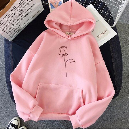 Jaqueta Moletom Blusa De Moletom Rosa Feminina Moletom Feminino