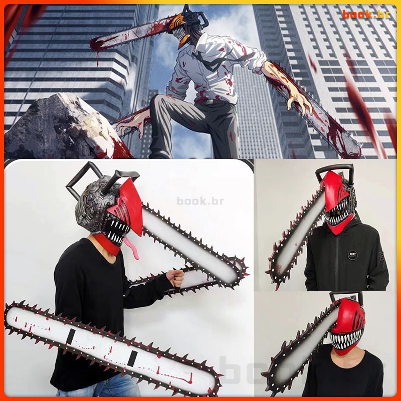 Anime Chainsaw Man Donjin Masks Cosplay Denji Helmets Hayakawa Aki Helmet  Punk Masks Clothes Suits Denji Halloween Costume Props