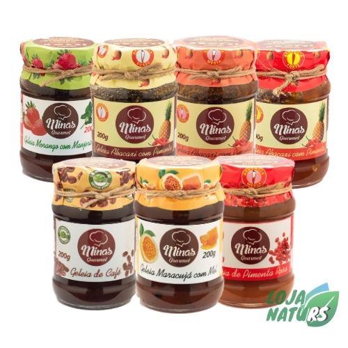 Geleia 100% Natural Sem Glúten 200g - Minas Gourmet