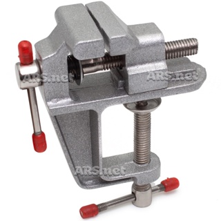 Mini Torno Morsa De Bancada Mesa Base Fixa - Profissional