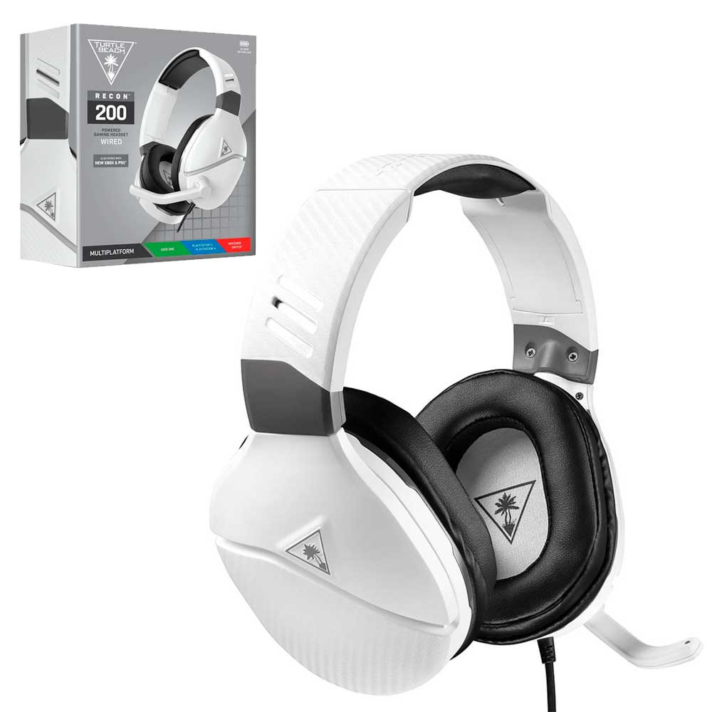 Headset Com Fio Turtle Beach Recon 200 Branco, Plug P2 3.5mm, Drivers ...
