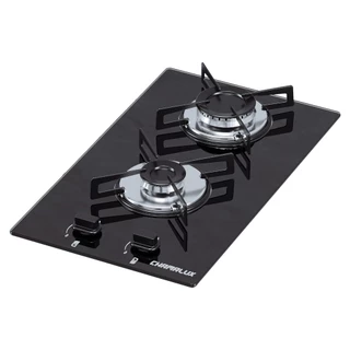 Fogão Cooktop Chamalux 2 Bocas Ultra Chama Preto 127v/220v