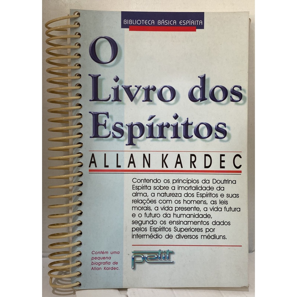 O Livro Dos Espiritos Allan Kardec Shopee Brasil