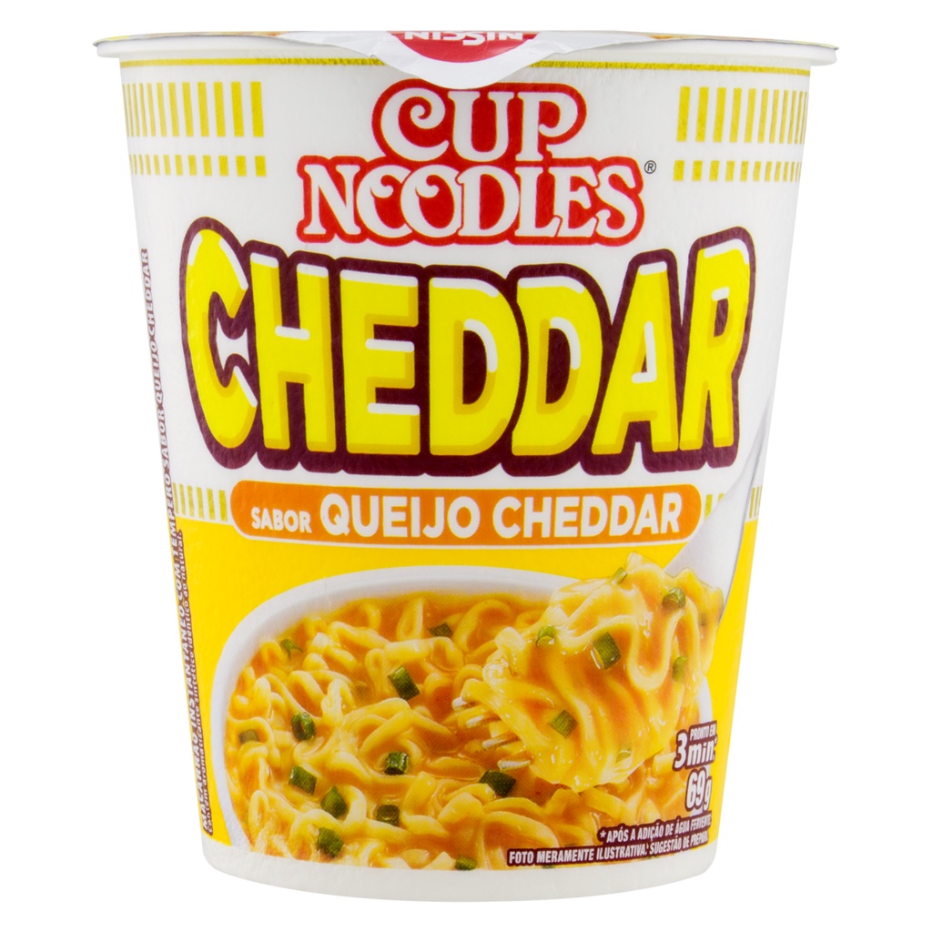 Macarrão Instantâneo Queijo Cheddar Cup Noodles Copo 69g Shopee Brasil