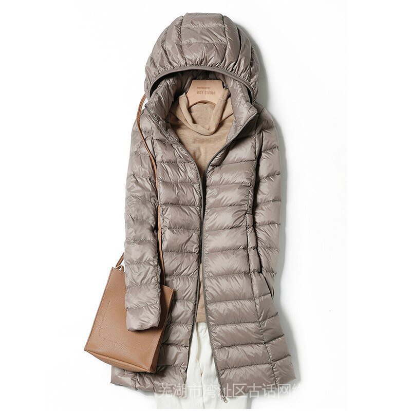 TIKTO Sedutmo Casaco De Inverno Feminino Ultra Leve Sopradores Casuais Slim Removíveis Parka Ed1275 MAIQ