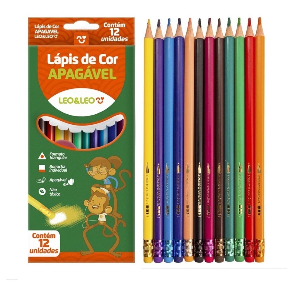 Color pencils Tita Erasable 12 pcs/set Carioca - EU Supplies