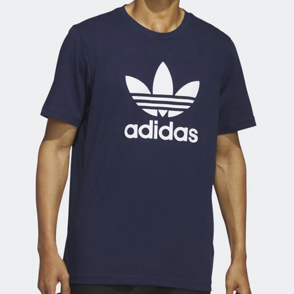 Camiseta Adidas Trefoil Azul Marinho | Shopee Brasil