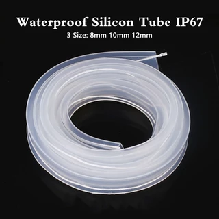 5metro/10metros Tubo De Silicone Transparente Led 8mm 10mm 12mm IP67 Mangueira Impermeável Para 5050 3528 5630 Ws2801 Ws2811 Ws2812b Leve Com Fita Adesiva
