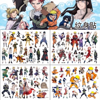 10 Pçs Anime Naruto Adesivo de Tatuagem Akatsuki Uchiha Itachi Pain  Sharingan Autocolantes para Tatuagem