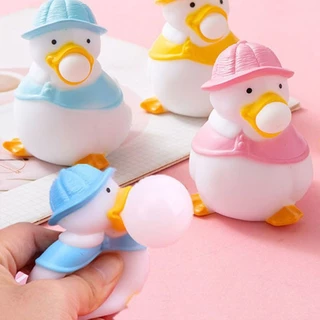 Brinquedo Descompressivo Criativo De Bolhas De Pato De Espremer Engraçado De Sopro De Balão Pinça De Ventilação Infantil Desenho Animado Fofo Antiestressante Brinquedos Descompressivos Presentes Para Crianças Adultas