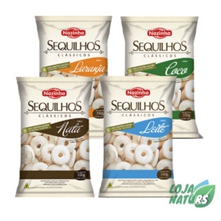 KIT Sequilhos Clássicos Sem Glúten Sem Lactose 350g - Nazinha