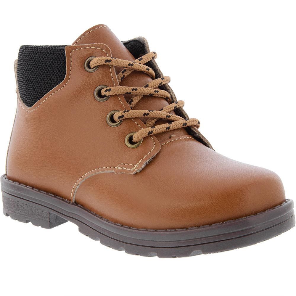 Bota Coturno Infantil Vertus Detalhe Recortes Caramelo Shopee Brasil