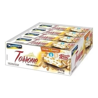 Torrone Montevérgine De Amendoim Display C 12 Unidades 70gr