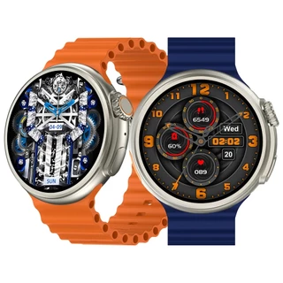 Z78 Ultra AMOLED Relogio Smart Watch Botões Duplos Rotativos RDFit Montre Reloj Inteligente Série 8 IWO Smartwatch