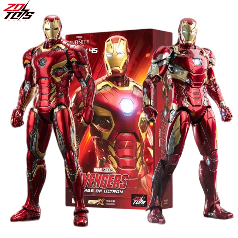 ZD Original Homem De Ferro 1/10 MK45 MK46 MK43 MK42 MK50 Marvel Legends Máquina De Guerra 10 ° Aniversário Genuine Action Figure Presente Modelo