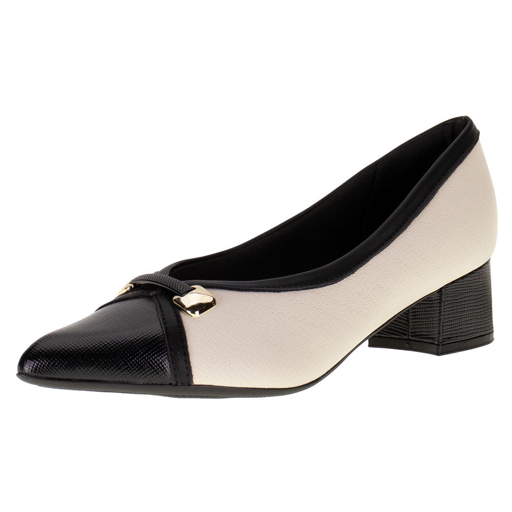 Sapato Feminino Salto Grosso Piccadilly 739044 Shopee Brasil