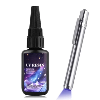 25g UV Fix Líquido de secagem rápida Hard UV Resina Cola Cura Ultravioleta DIY Joias Artesanato Reparação Cola Luz UV Pen