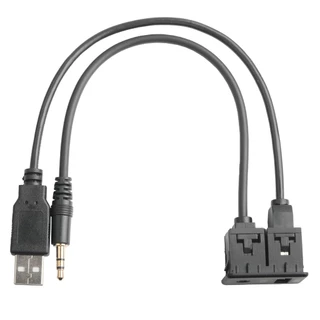 150 Cm Car Dash Mount AUX USB Painel De Porta Auto Boat Adaptador De Cabo De Extensão
