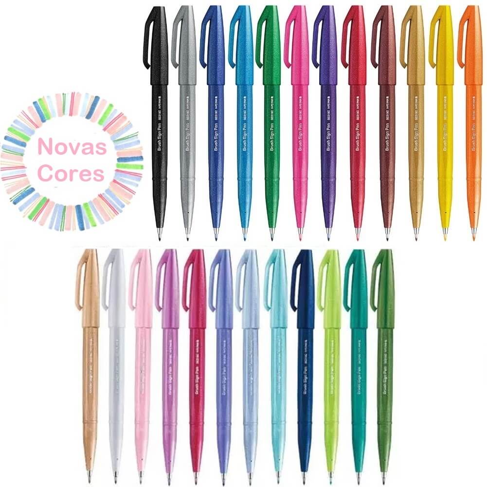 Caneta Brush Sign Pen Touch SES15C (Unidade) Pentel