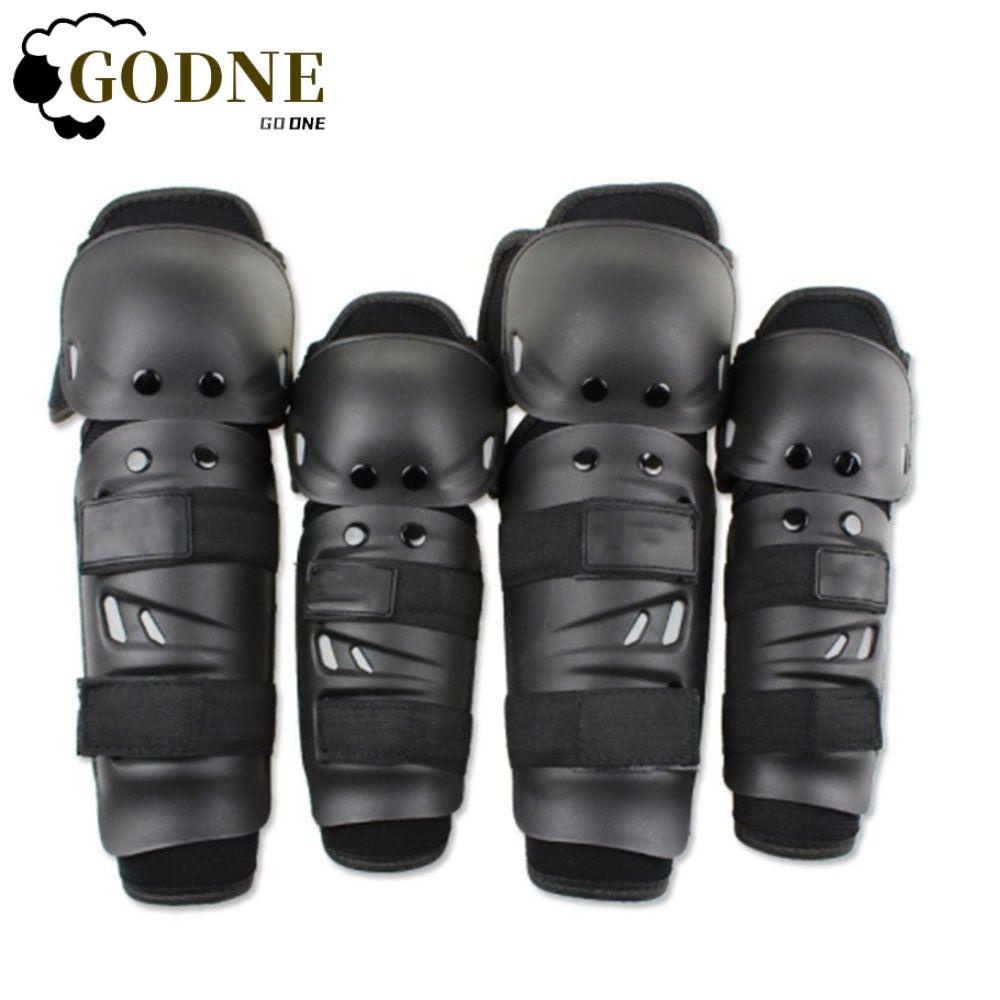 GODNESSFO 4pcs/Set Knee Pads E Cotoveleiras Conjunto De Cotovelos Carro De Corrida Para Equipamento De Ciclismo De Motocicleta