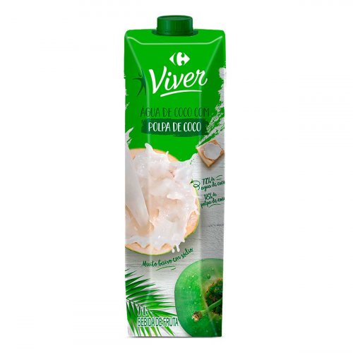 Água De Coco com Polpa Viver Tp 1 Litro