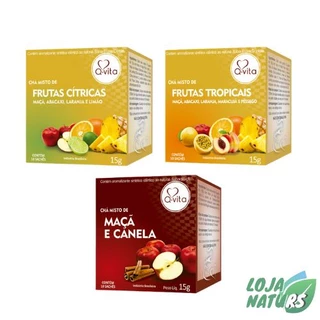 KIT 3 Unidades CHÁ 09 - Caixinha com 10 sachês - Q-Vita
