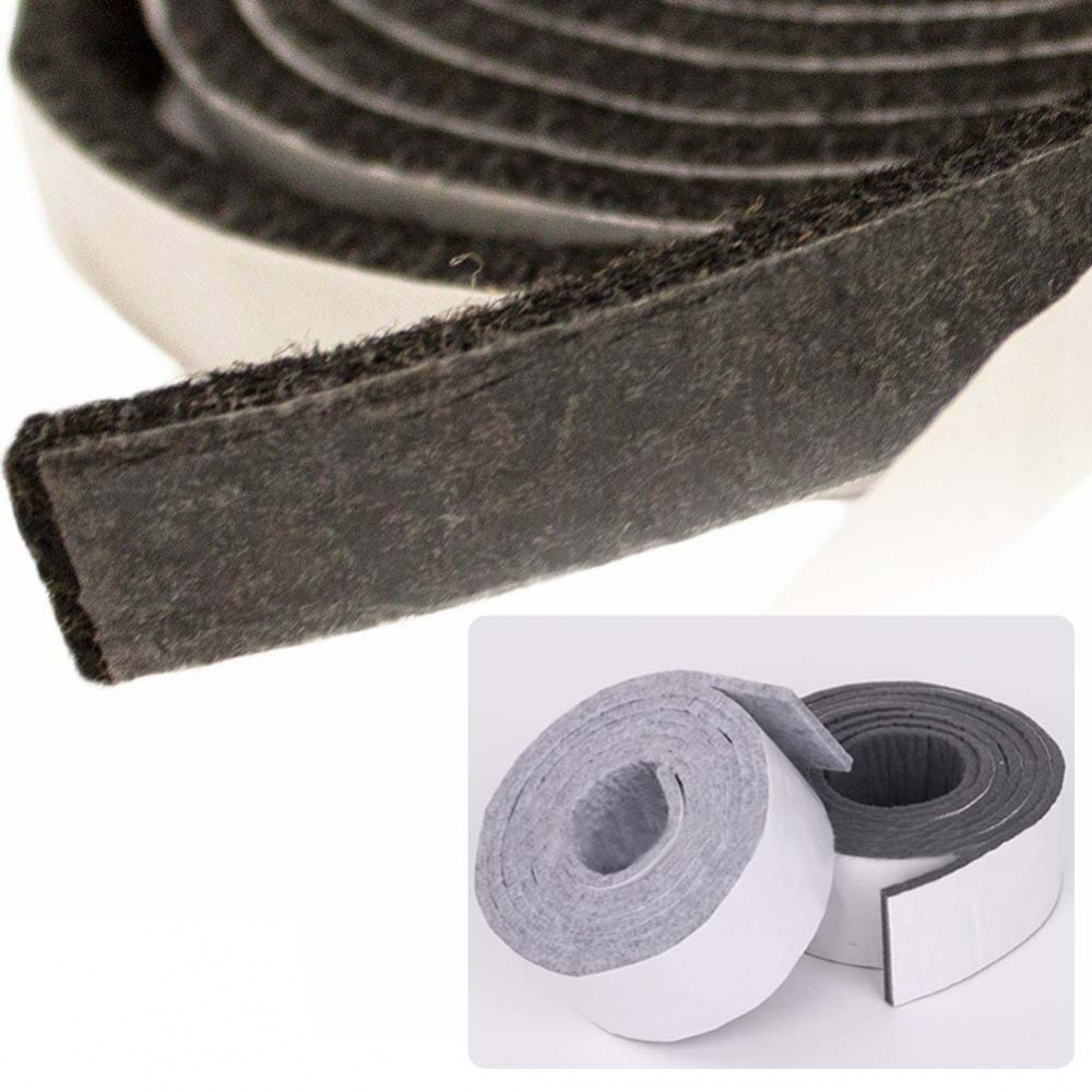 Rolo De Almofada De Feltro Autoadesivo Para Móveis/Superfícies Duras Tira Resistente 1M