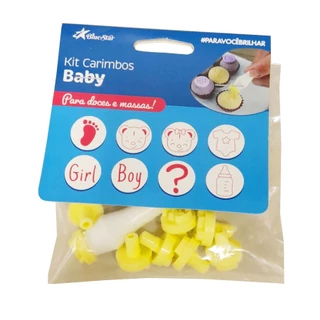 Kit Carimbo - Baby - Amarelo - 8 UN - BlueStar - Rizzo em Oferta na Shopee