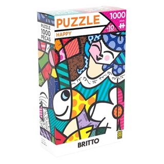 Puzzle Imagem Romero Britto Com 1000 Peças Para Montagem