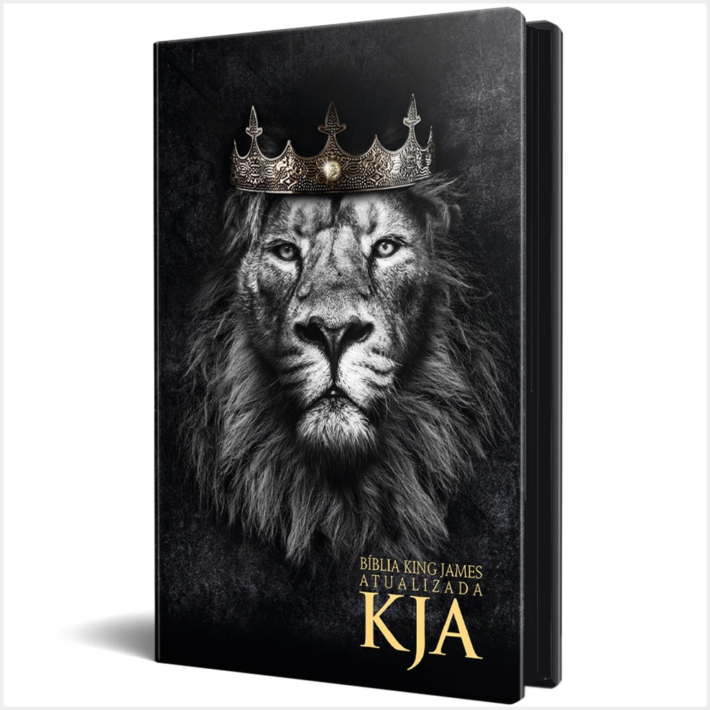 Bíblia King James Atualizada Slim Capa Dura Leão Rei Dos Reis | Shopee ...