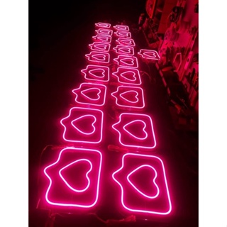 Letreiro Neon Led Coração Like Instagram 25cm 35cm ou 50 cm Neon Bivolt