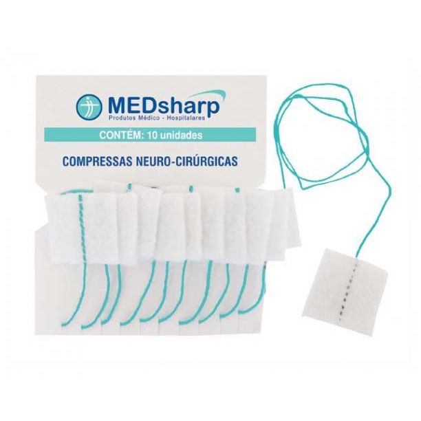 Compressa Neuro-Cirúrgica MEDsharp | Shopee Brasil