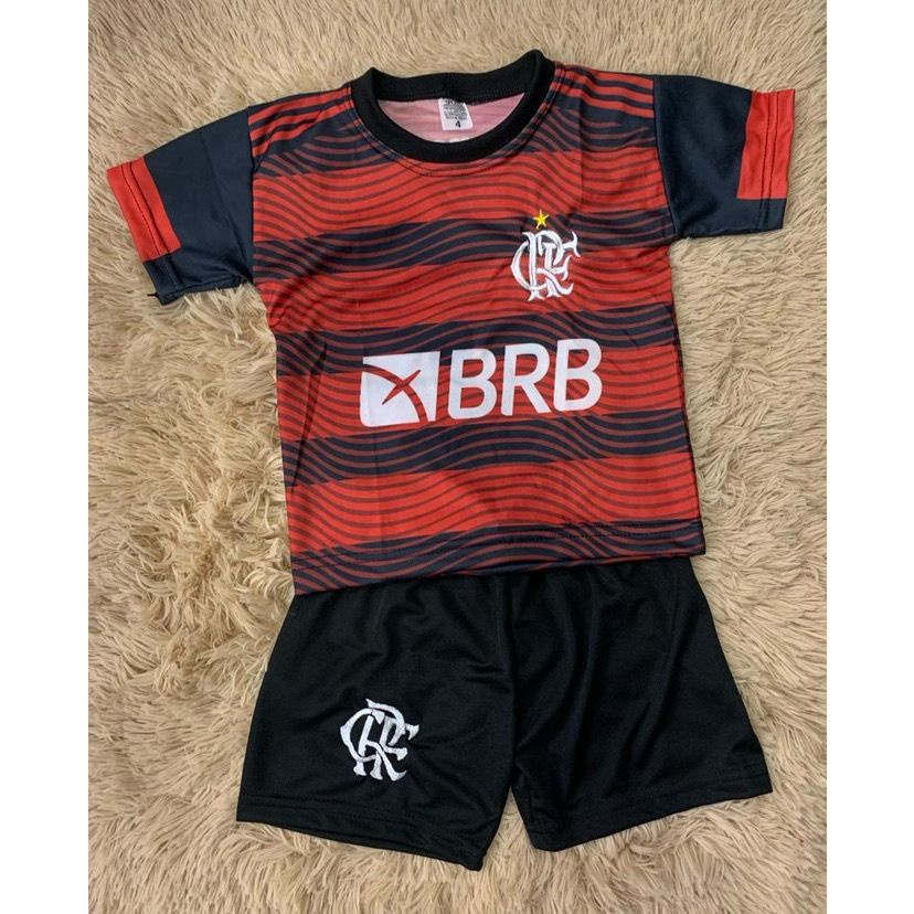 Conjunto Infantil de Time Flamengo - Liquida 2023 confira | Shopee Brasil