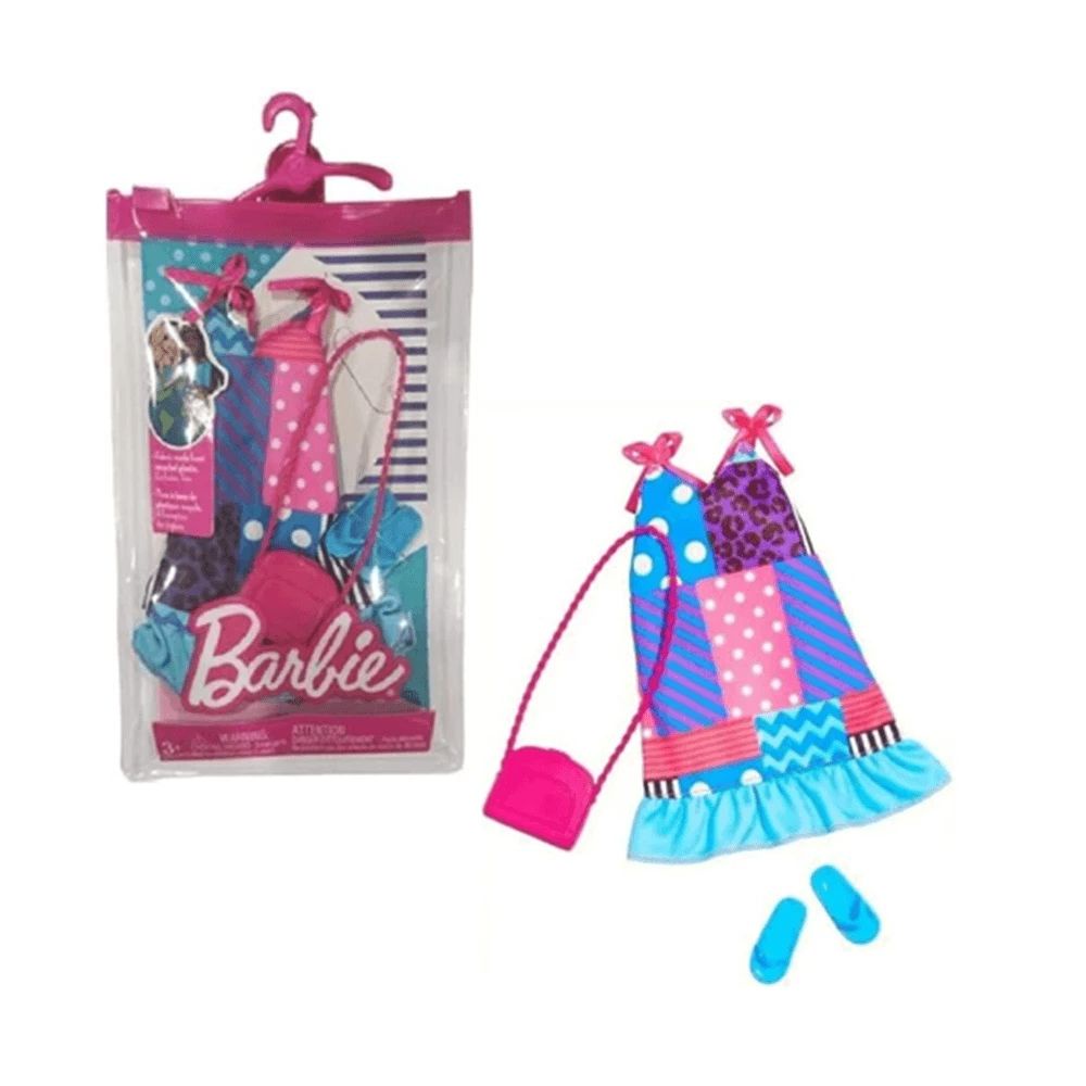 Barbie Roupas e Acessórios Vestido Chita - Mattel HBV36 