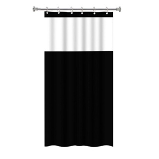 Praticidade e Estilo: Cortina de Box Preta com Visor e Gancho - Proteção e Elegância para o seu Banheiro!