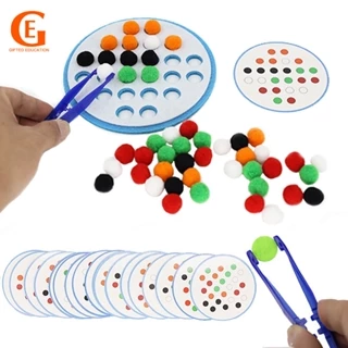 Kids Clip Bead Ball Toy Fine Motor Skill Concentração Treinamento De Habilidades Motoras Crianças Montessori Brinquedos Educacionais Precoce