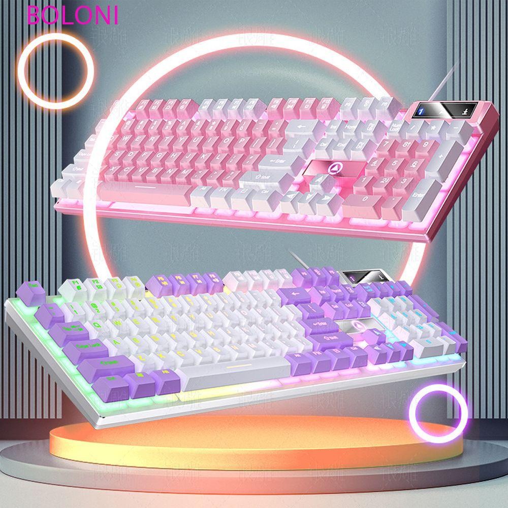 Teclado Mecânico Portátil PC Gamer Branco Preto Impermeável 104 Teclas Computador Periféricos Emissor De Luz Eixo Para Jogos Com Fio USB