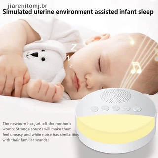 jiarenitomj Máquina De Ruído Bebê Branco Sono Reprodutor De Luz Nocturna Timer br
