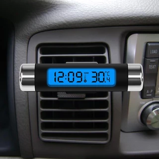 Relógio Digital Portátil 2 Em 1 Carro LCD/Eletrônico Acessório