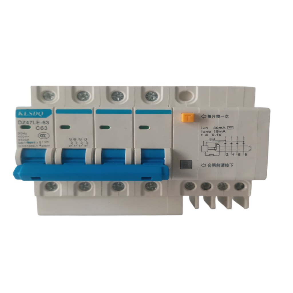 DDR Disjuntor Diferencial Residual 4 Polos 30 Ma
