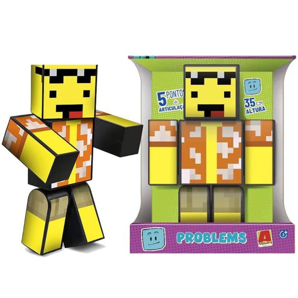 Minecraft Papercraft Snow Set Madeira Gelo Lobo Golem