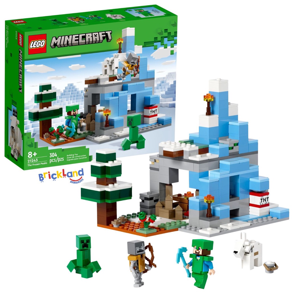 Lego Minecraft Os Picos Gelados