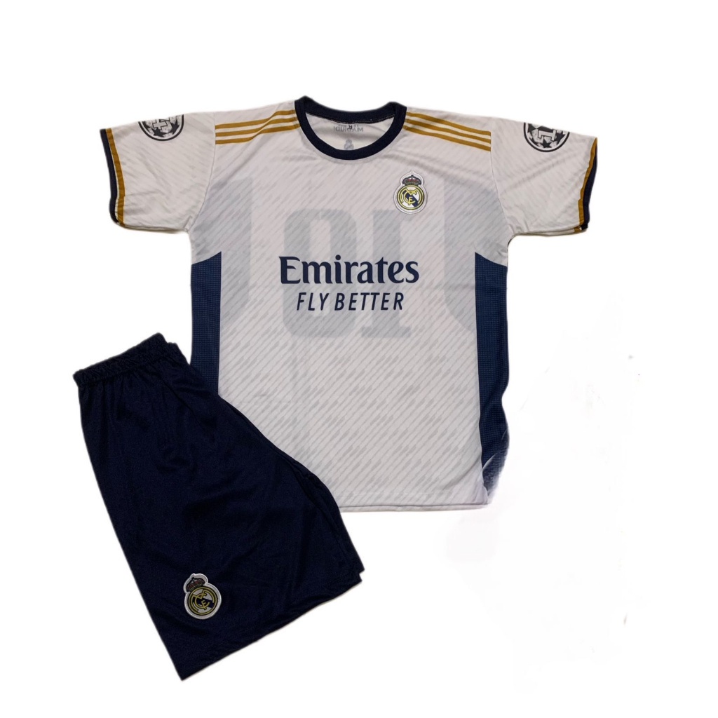 Kit Conjunto de Time Futebol Real Madrid 2023/2024 Mega Oferta ...