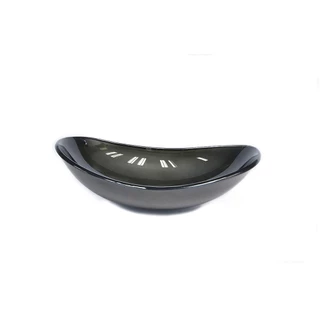 CUBA DE VIDRO OVAL 55CM GRAFITE