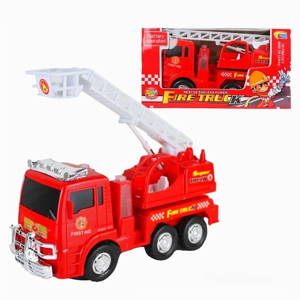 Motor de bombeiros realista, conjunto de brinquedos de caminhão de