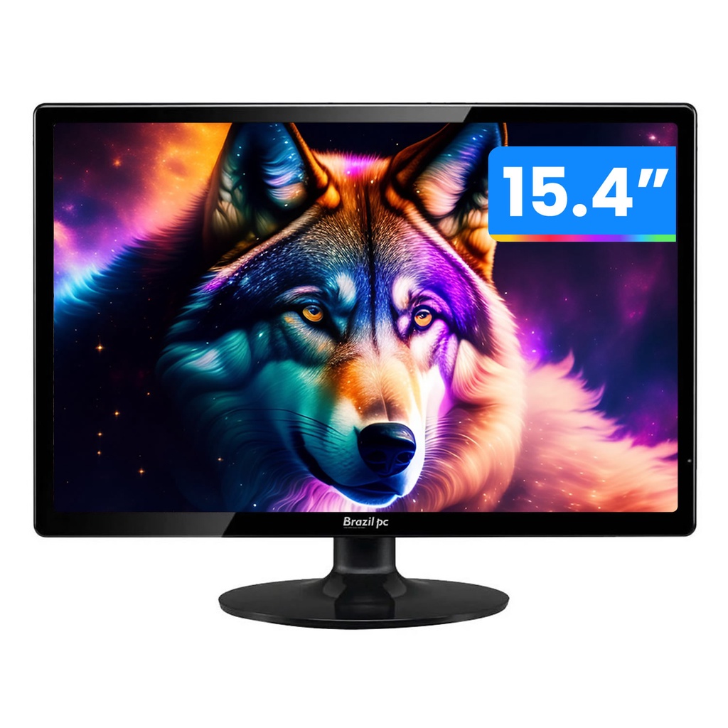 Monitor LED Widescreen 15.4" Brazilpc 15BPCKAN HDMI Escorrega o Preço